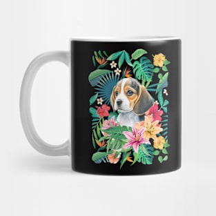 Tropical Beagle Puppy 2 Mug